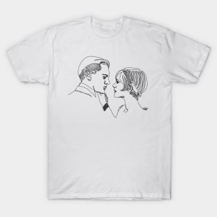 Love in The Great Gatsby, line art T-Shirt